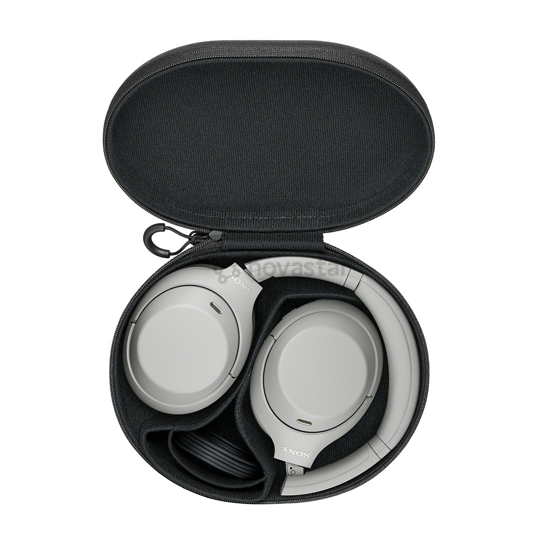 Sony WH-1000XM4C, шумоподавление, серебристый - Беспроводные наушники