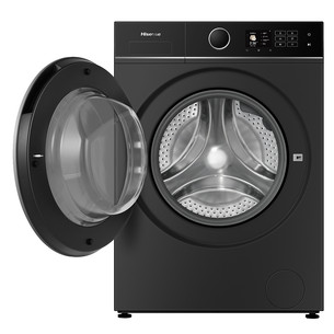 Hisense, 12 kg / 8 kg, gylis 59,5 cm, 1400 aps./min., juoda - Skalbimo mašina - džiovyklė