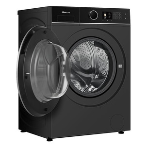 Hisense, 12 kg / 8 kg, gylis 59,5 cm, 1400 aps./min., juoda - Skalbimo mašina - džiovyklė