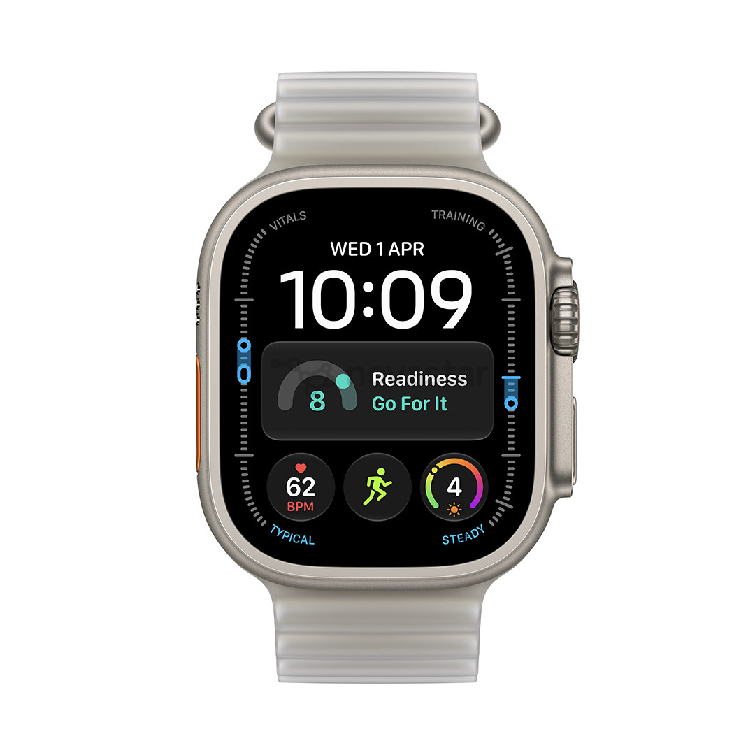 Apple Watch Ultra 4, 49 mm, Ocean Band, natural / translucent gray - Smartwatch