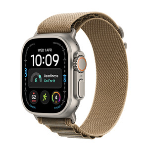 Apple Watch Ultra 4, 49 mm, Alpine Loop, L, natural / desert - Smartwatch MJAG4ET/A
