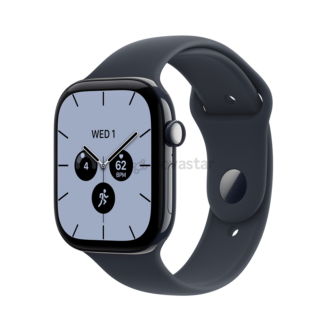 Apple Watch 12, 42 mm, GPS+5G, ceramic, sport band, M/L, night blue / navy blue - Smartwatch