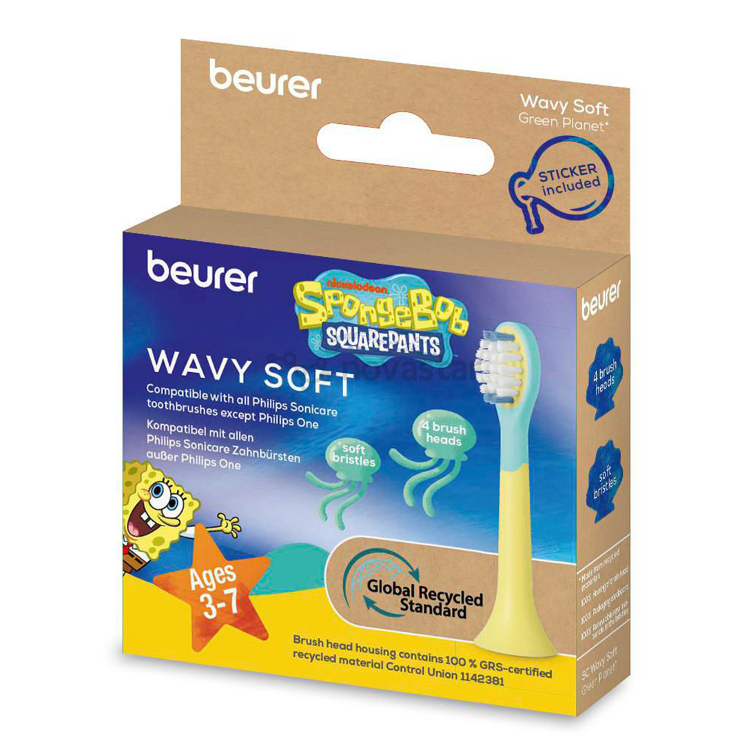 Beurer, SC Wavy Soft, 4 vnt. - Dantų šepetėlių antgaliai