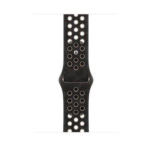 Apple Nike Sport Band, 46 мм, M/L, черный - Ремешок для часов MKTP4ZM/A
