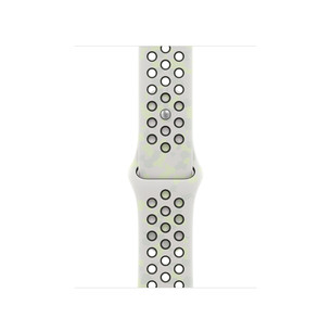 Apple Nike Sport Band, 42 мм, M/L, белый / серый - Ремешок для часов MKTF4ZM/A