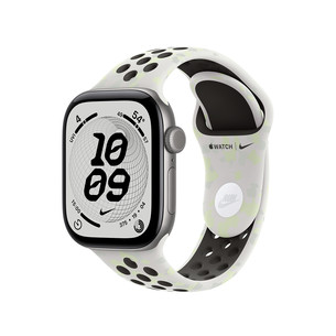 Apple Nike Sport Band, 42 мм, M/L, белый / серый - Ремешок для часов