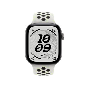 Apple Nike Sport Band, 42 мм, M/L, белый / серый - Ремешок для часов