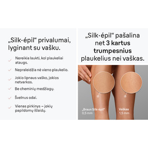 Braun Silk epil 5, Wet & Dry, baltas/rožinis - Epiliatorius