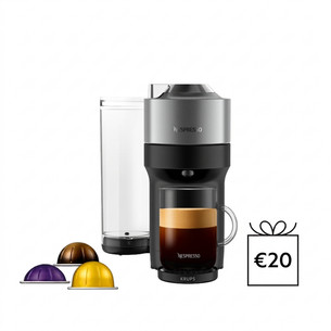 Krups Nespresso Vertuo Pop+, titan - Capsule coffee machine XN930T10