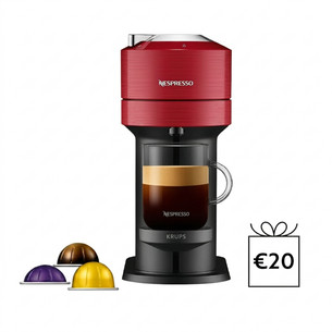 Krups Nespresso Vertuo Next, red - Capsule coffee machine XN910510