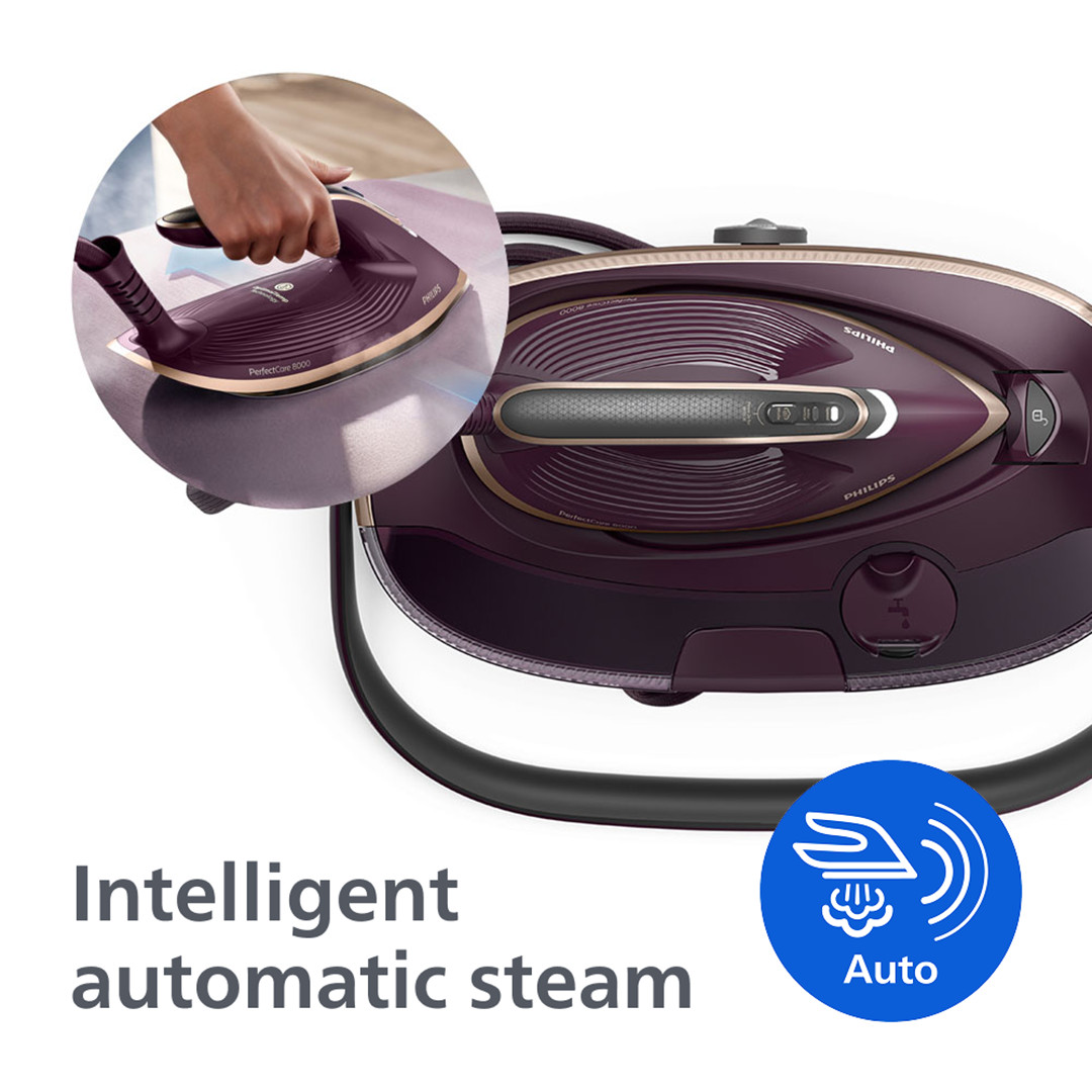 Philips 8000 Series PerfectCare, 3120 W, violetinė - Lyginimo sistema