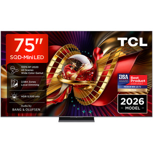 TCL C8L, 75", 4K UHD, SQD-Mini LED, black - TV 75C8L