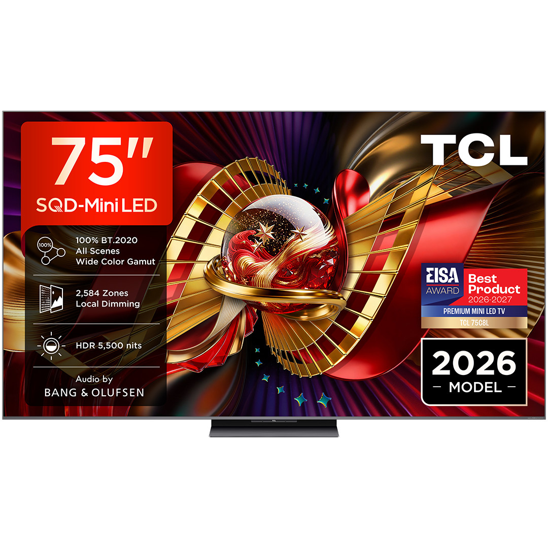 TCL C8L, 75", 4K UHD, SQD-Mini LED, черный - Телевизор