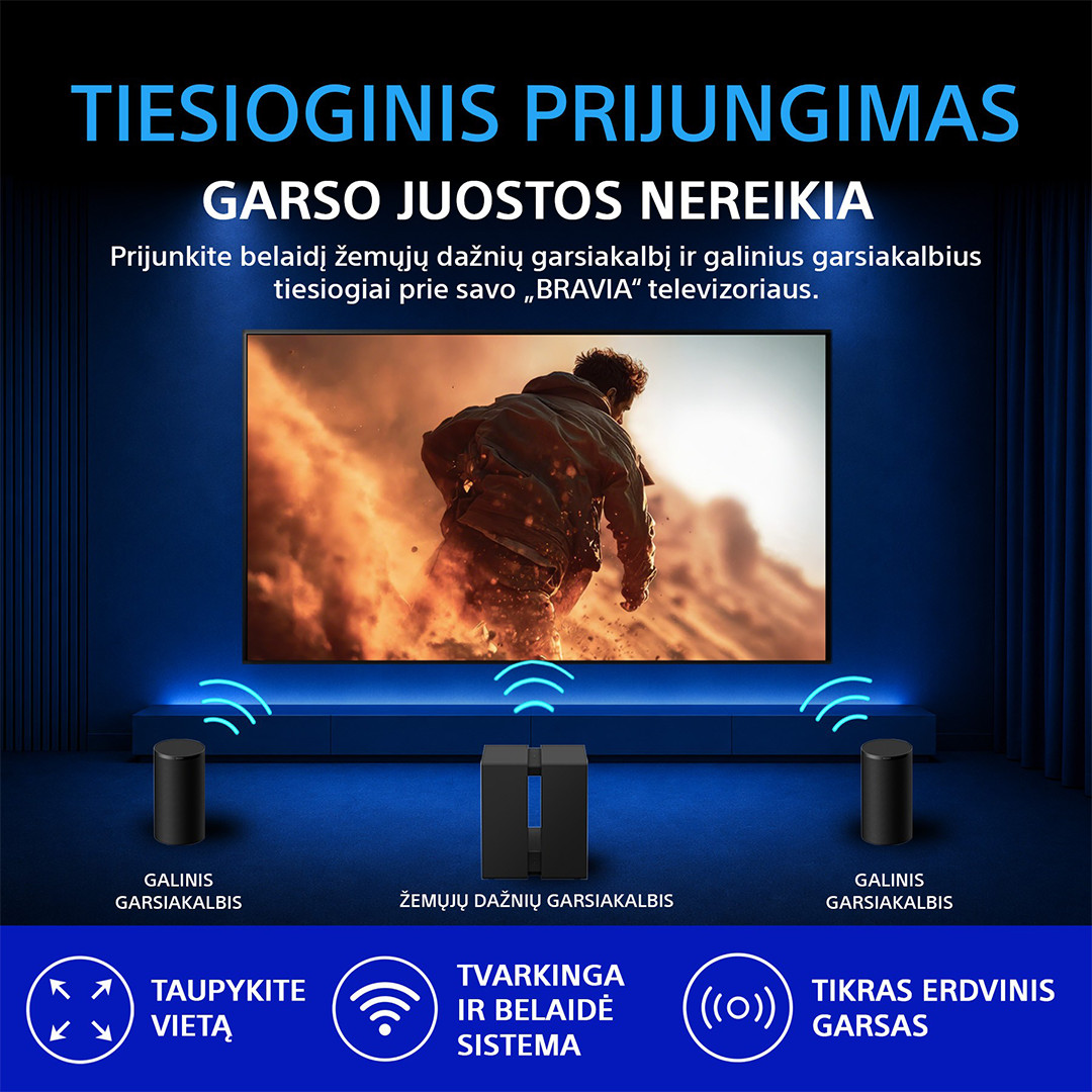 Sony BRAVIA 7 II XR75, 75'', 4K UHD, RGB LED, черный - Телевизор
