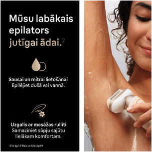 Braun Silk epil 9 Flex, baltas - Epiliatorius