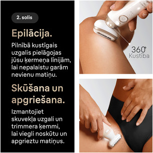 Braun Silk épil 9 Flex SkinSpa, Wet & Dry, белый - Эпилятор
