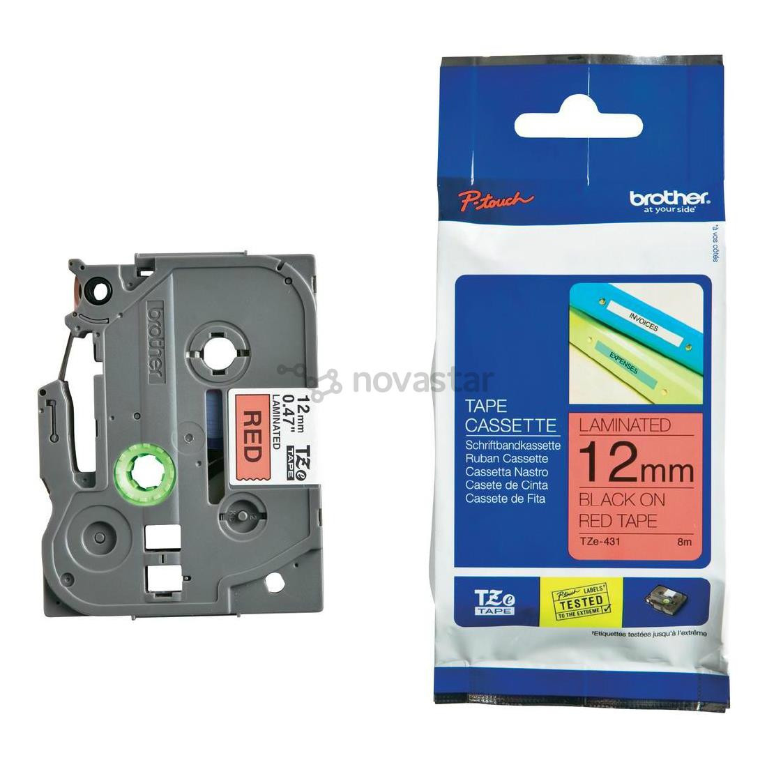 Laminuota juostelė Brother TZE431 8m x 12mm
