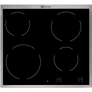 Electrolux, width 57.6 cm, steel frame, black - Built-in Ceramic Hob