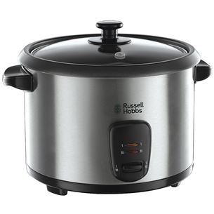 Russell Hobbs, 1,8 л, 700 Вт, черный/нерж. сталь - Рисоварка и пароварка 19750-56