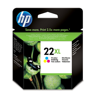 Rašalo kasetė HP 22XL, Spalvota