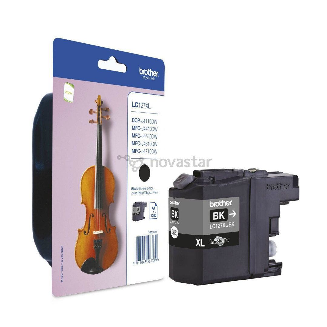 Rašalo kasetė Brother LC-127XLBK