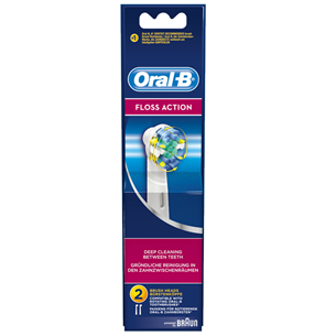 Oral-B Braun FlossAction, 2 pieces, white - Replacement brush heads EB25-2NEW