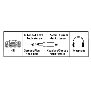 Adapteris Hama 3.5mm - 6.3mm