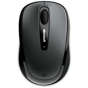 Pelė MicroSoft Mobile 3500, belaidė, Juoda