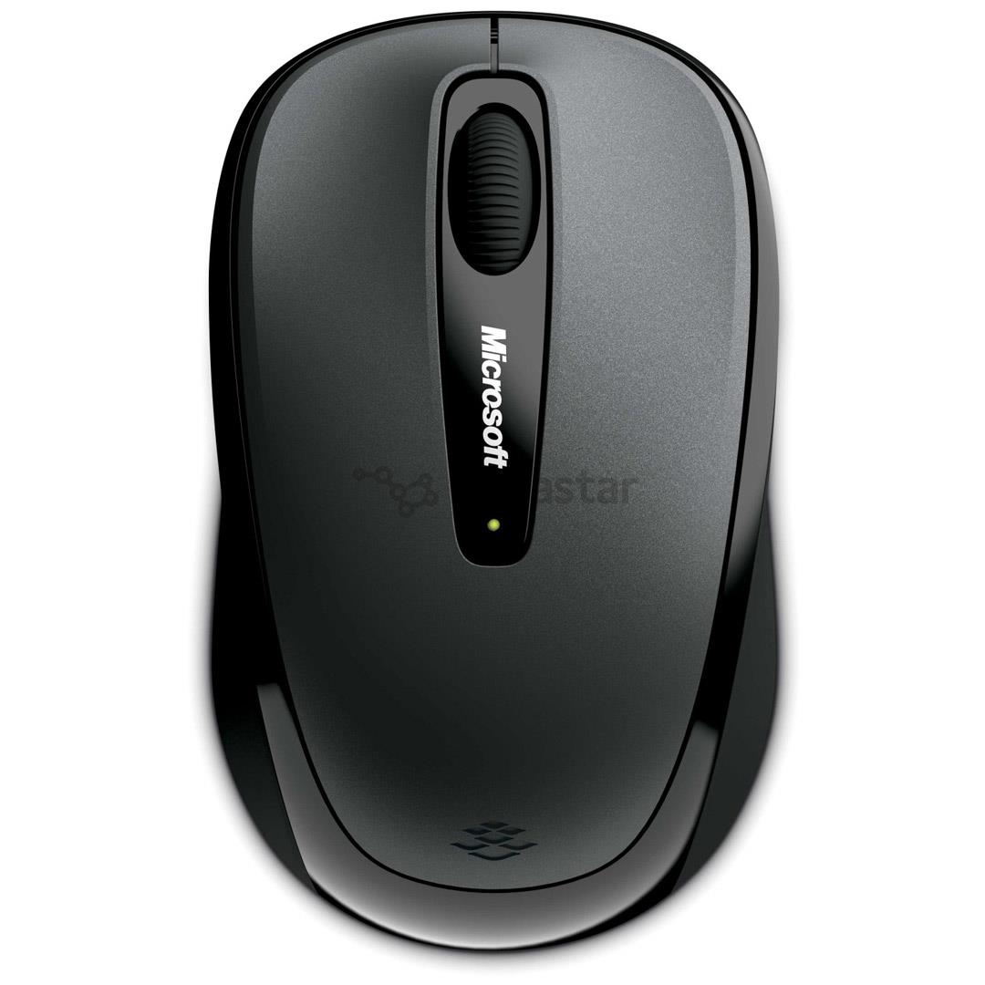 Pelė MicroSoft Mobile 3500, belaidė, Juoda