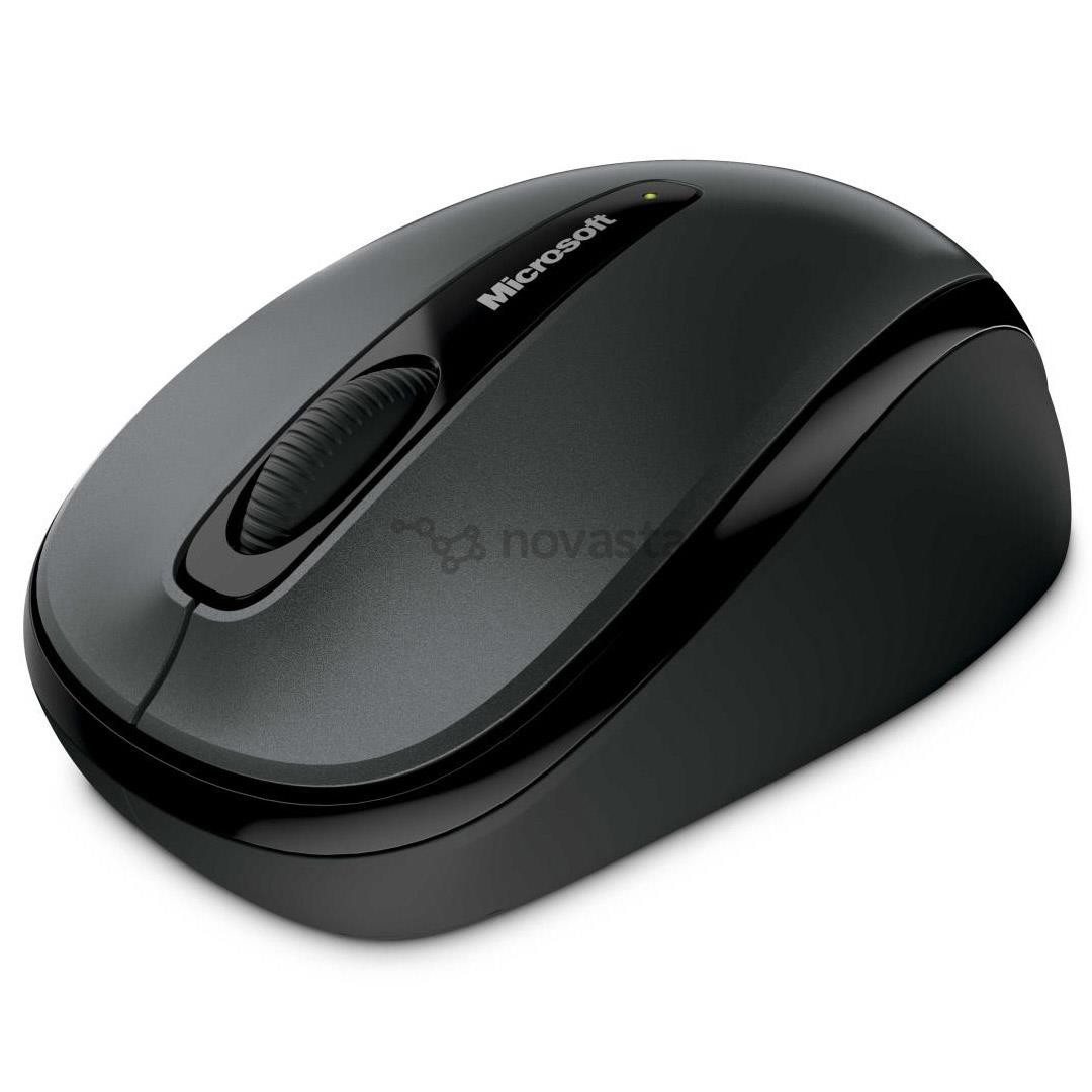 Pelė MicroSoft Mobile 3500, belaidė, Juoda