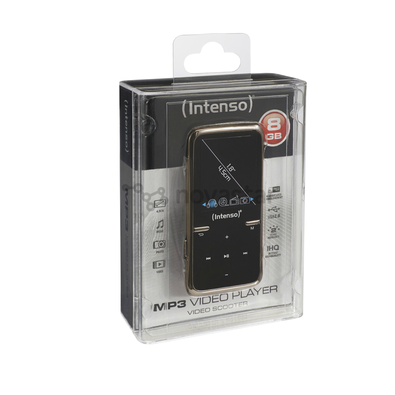 MP4 grotuvas Intenso Video Scooter 8GB, Juodas