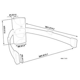 Physix PHA700, juodas - Laikiklis